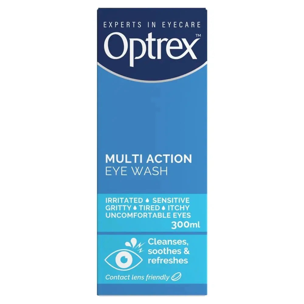 Optrex Multi Action Eye Wash 300 ml Soothes Irritation And Cleanses Eye Care