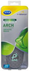 Scholl In Balance Arch Orthotic Insole Large arch insole,issues,orthotic insole,scholl