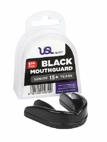 USL Sport Black Mouthguard Senior 15+ Years exercise,issues,mouth guard,now sports,Oral Care,oral health,sports,Sports Goods