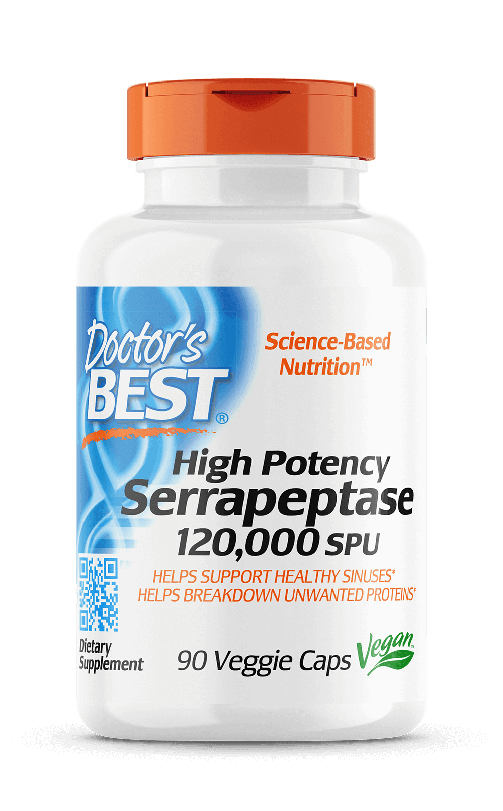 Doctor's Best High Potency Serrapeptase 120,000SPU 90 Vege Capsules 000SPU,doctor's best,Doctor's Best High Potency Serrapeptase,High Potency Serrapeptase 120,issues,serrapeptase,Serrapeptase 120,Serrateric
