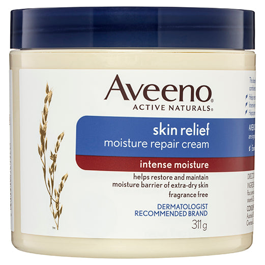 Aveeno Skin Relief Moisture Repair Cream 311gm Christmas gift,christmas sale,cracked skin,cream,dry skin,dry spots,intensive moiturising cream,issues,moisturising cream