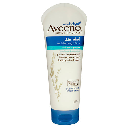 Aveeno Skin Relief Moisturising Lotion With Cooling Action 225ml intensive moisturiser,issues,moisturiser,moisturising lotion,skin restoring moisturiser