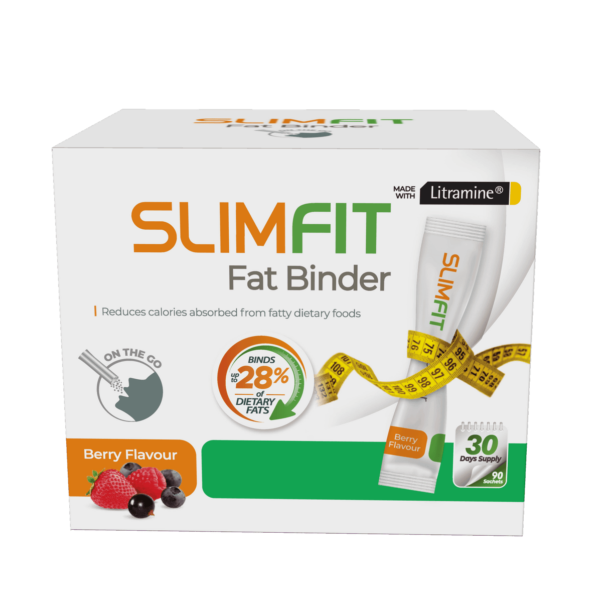 SLIMFIT Fat Binder Berry Sachet 90s fat binder,issues,optifast,Optifast nz,slim fit,slimfit,weight loss,weight loss programme,weight management,xls,xls medical direct