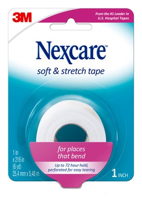 Nexcare Soft and Stretch Tape 25mm x 5.48m dressing tape,issues,nexcare,soft&stretch