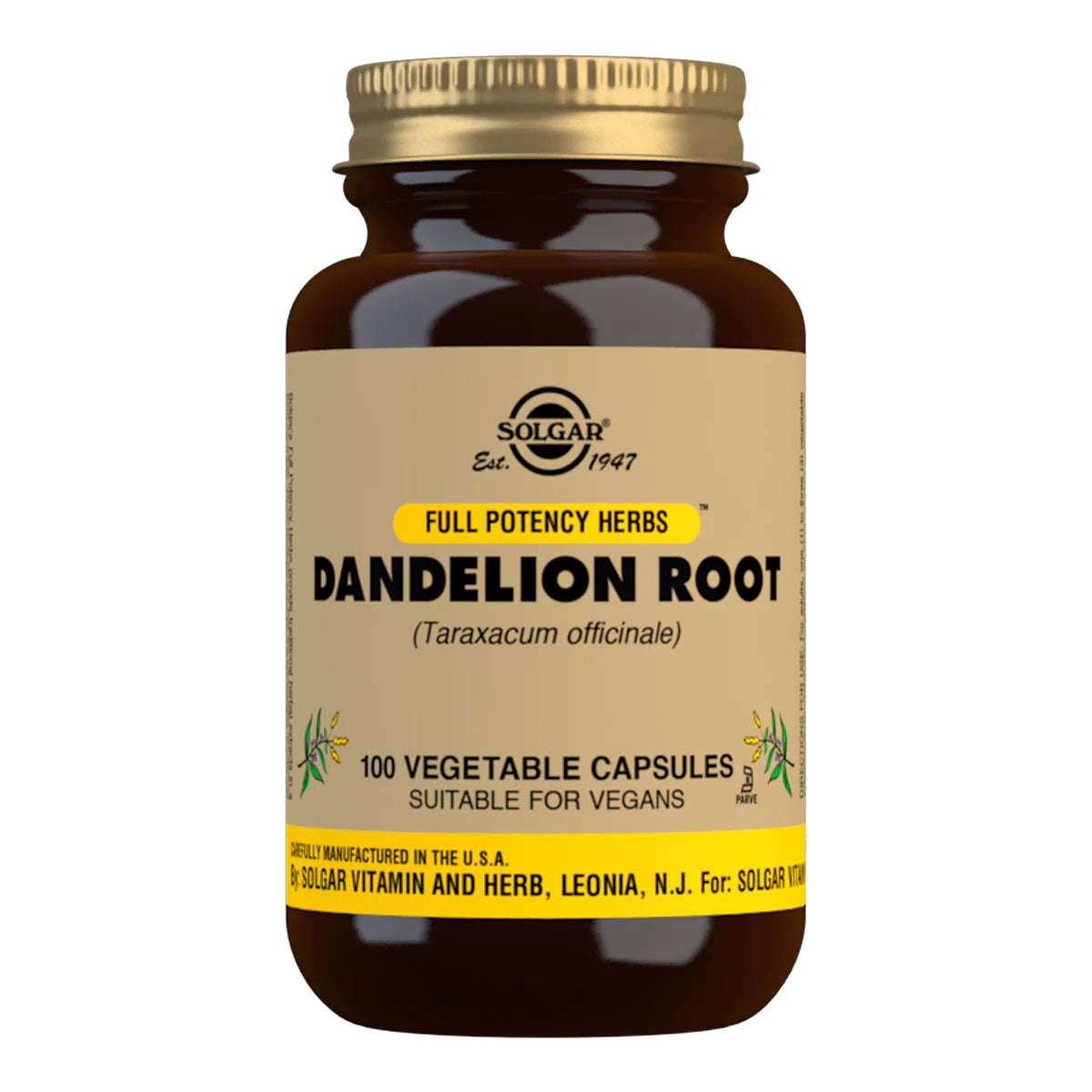 Solgar Dandelion Root Vegetable 100 Capsules