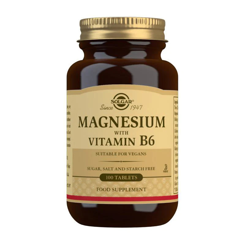 Solgar Magnesium With Vitamin B6 100 Tablets