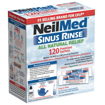 NeilMed Sinus Rinse 120 Refill Mixture Sachets -DC
