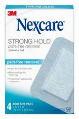 Nexcare Strong Hold Pain Free Adhesive Pad 4 pack issues,nexcare,strong hold pads