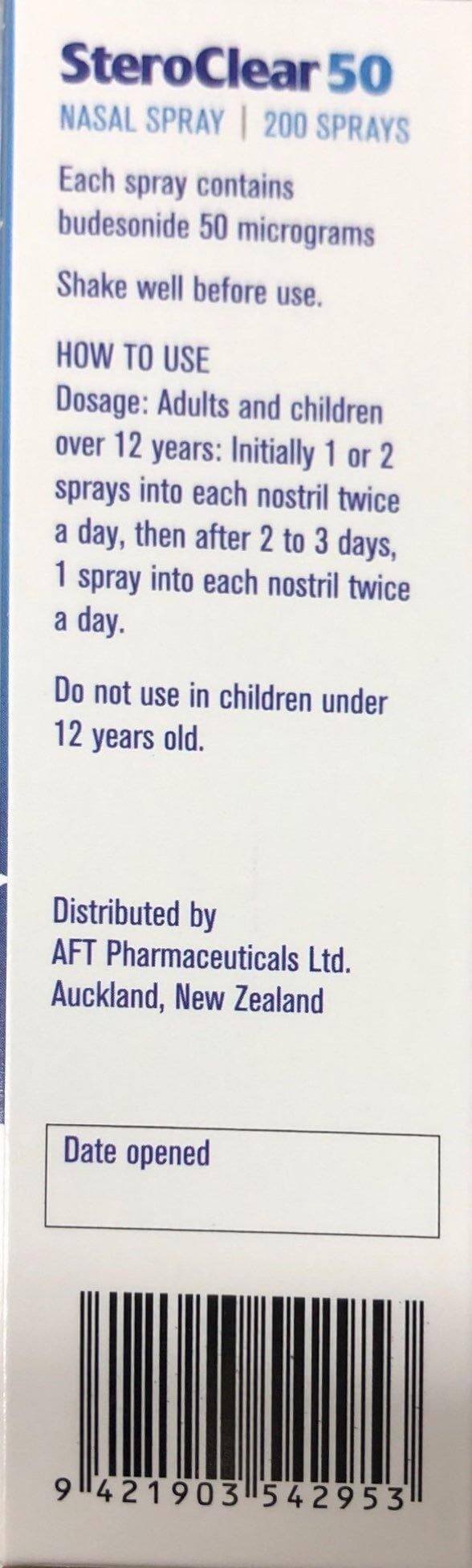 Steroclear Nasal Spray 50 mcg 200 sprays Breath Congestion,Breath Easy,Christmas gift,christmas sale,issues,kids nasal spray,nasal spray display,Nasal Spray Display 22ml 12 Pack,nasal spray for kids,Nasal Spray Kids,nasal spray with measured pump,Nasal Sp