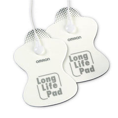 Omron long life TENS pads for pain relief, featuring durable and comfortable design, compatible with various TENS units.