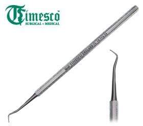 Timesco 715.20 Probe Swan Neck Flat End S/S