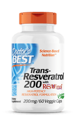 Doctor's Best Trans-Resveratrol 200 with ResVinol-25 60 vege capsules doctors best,issues,Resveratrol,Trans-Resveratrol 200 with ResVinol-25
