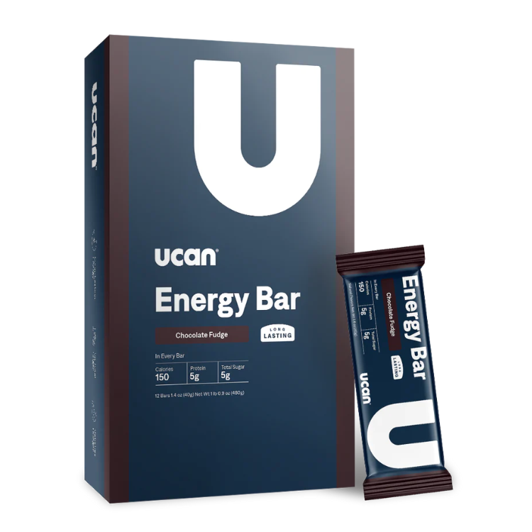 UCAN Energy Bar Chocolate Almond Butter Box of 12 | Sustained Energy Snack Bar