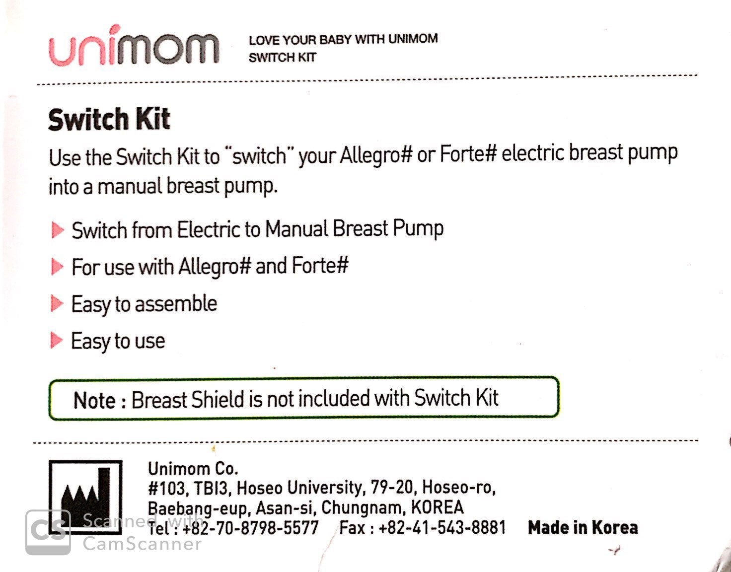 Unimom Switch Kit - Electronic to Manual Conversion for Breast Pumps Breast Pump Accessories,Electronic to Manual Conversion,Hand Breast Pump,optimized,Unimom Switch Kit