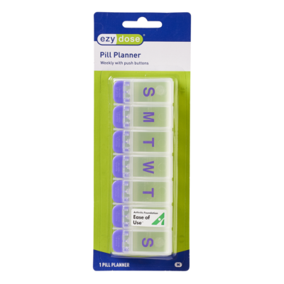 Ezy Dose Push Button Pill Reminder 7 Day Medium