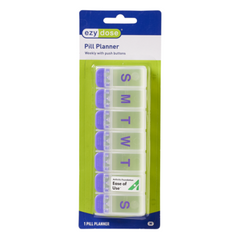 Ezy Dose Push Button Pill Reminder 7 Day Medium