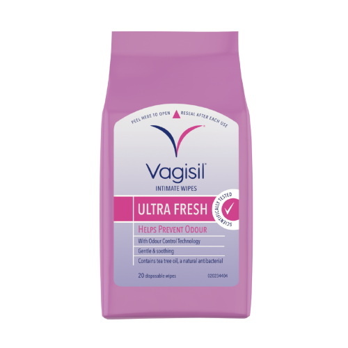 Vagisil Intimate Wipes Fresh Plus 20 Count feminine hygiene,fresh wipes,intimate wipes,optimized,portable wipes,Vagisil wipes