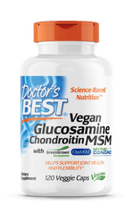 Doctor's Best Vegan Glucosamine Chondroitin MSM 120 vege capsules doctors best,issues,vegan glucosamine chondroitin MSM