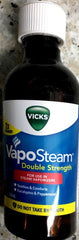 VICKS VAPO STEAM DOUBLE STRENGTH INHALANT 200ML double strength,eucalyptus and peppermint,for use in steam vapourizers,issues,soothes and comfort,vicks vaposteam