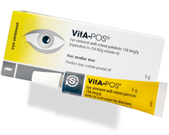 Vitapos Fresh Eye Ointment 5gm dry eye,issues,lubricatint ointment,retinol palmitate,vitapos