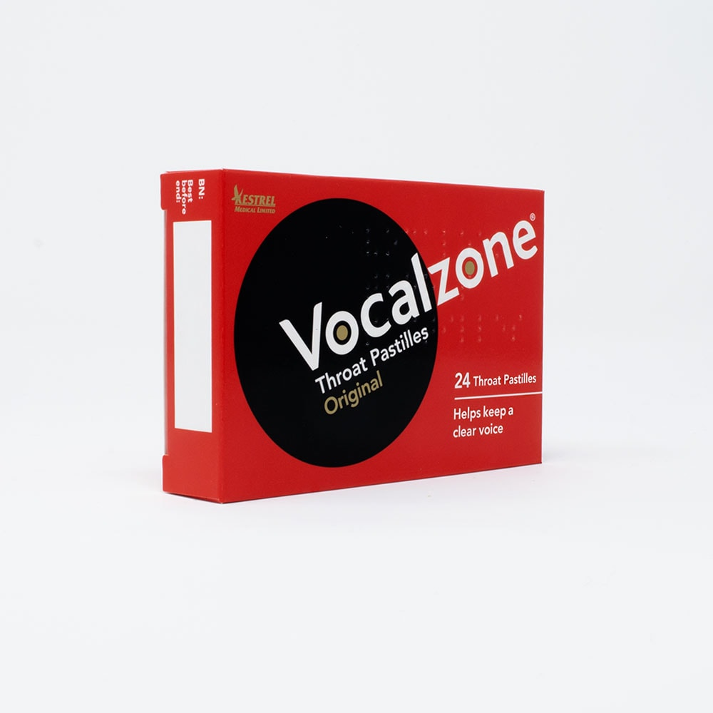 Vocalzone Throat Pastilles 24 Original - Soothing Relief for Your Throat optimized,original throat pastilles,soothing throat relief,throat lozenges,Vocalzone Pastilles