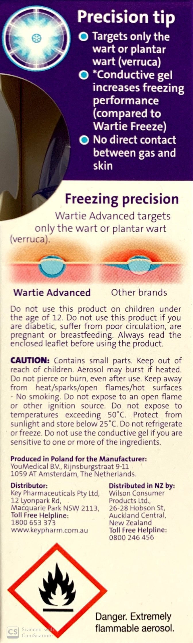 Wartie Advanced Wart & Plantar Wart Remover 50ml