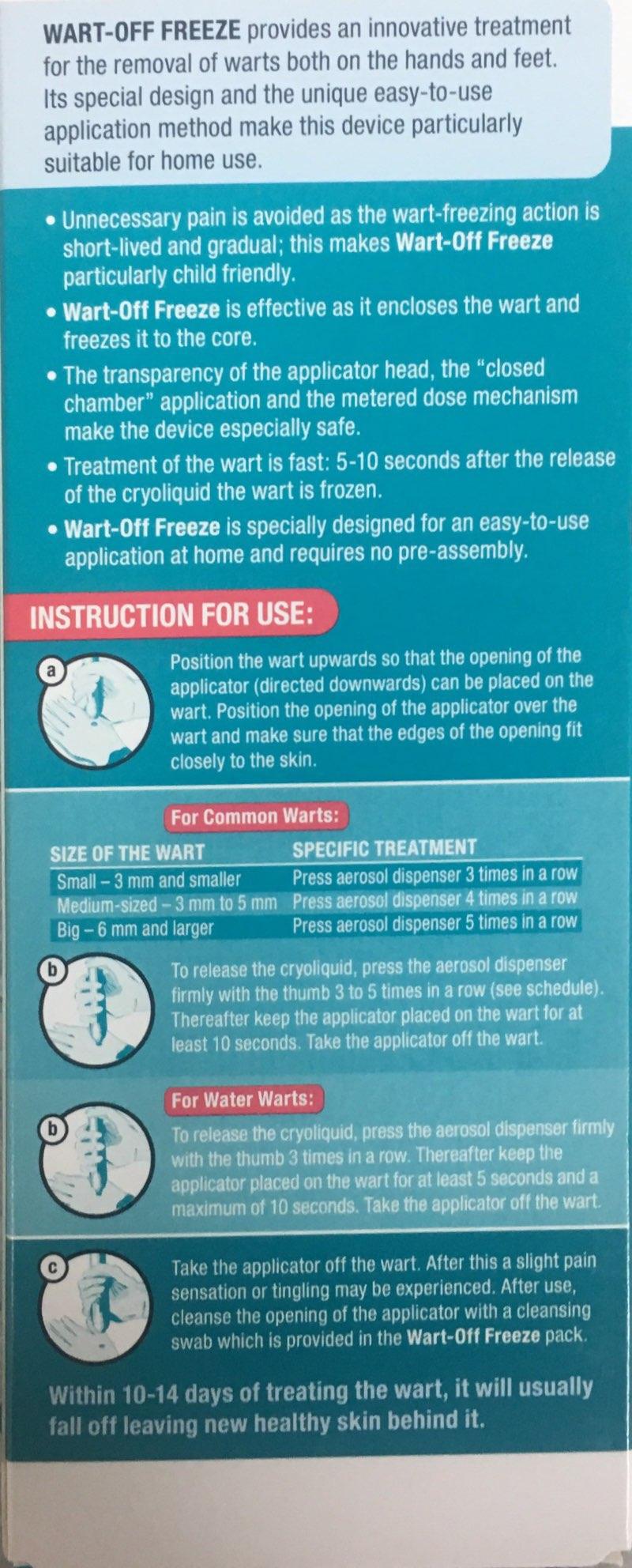 Wart Freeze Spray - WART-OFF Freeze Spray 38ml for Effective Wart Removal freeze spray,optimized,wart removal,wart treatment,WART-OFF spray