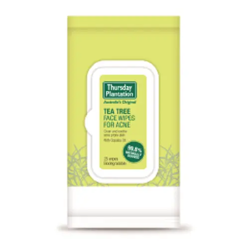 Thursday Plantation Tea Tree Face Wipes For Acne 25's issues