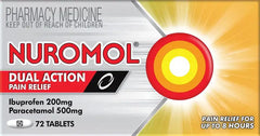 Nuromol Dual Action 200mg/500mg 72 Tablets - DominionRoadPharmacy