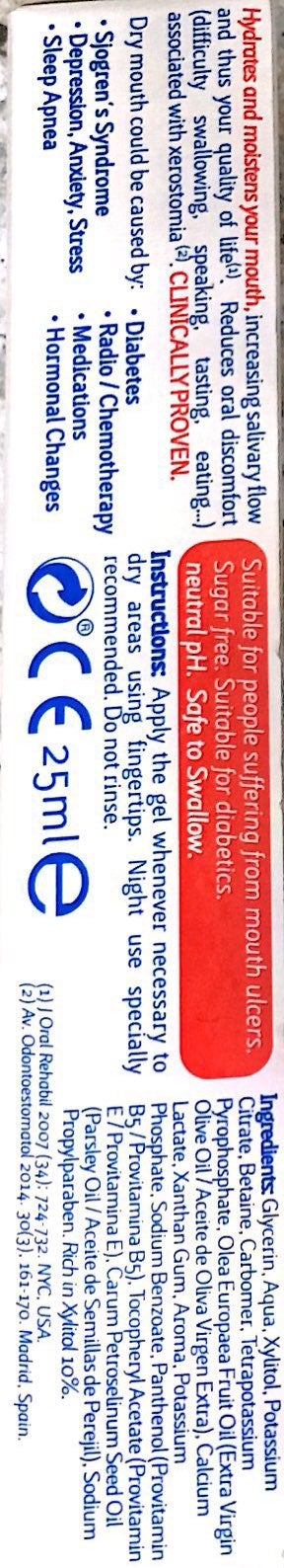 Xerostom With Saliactive salive Substitute Gel 25ml dry mouth,issues,xerostom