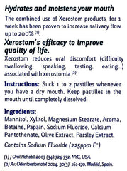 Xerostom Dry Mouth Pastilles - Saliactive Relief and Hydration 30 Pack dry mouth relief,optimized,oral care candies,saliactive hydration,Xerostom pastilles