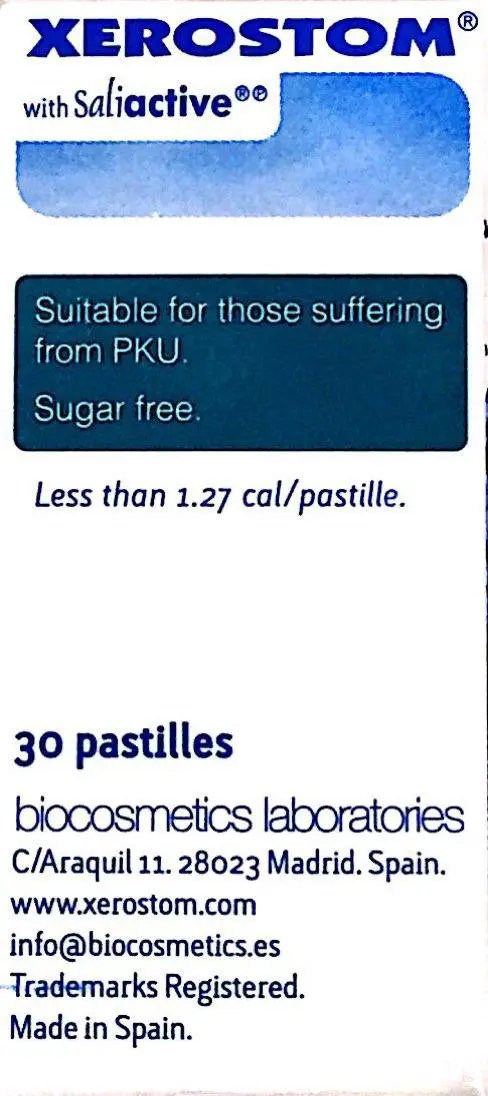 Xerostom Dry Mouth Pastilles - Saliactive Relief and Hydration 30 Pack dry mouth relief,optimized,oral care candies,saliactive hydration,Xerostom pastilles