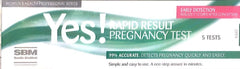 Yes! Rapid Result Pregnancy Test 5 Tests issues,pregnancy tests,Yes! Rapid Result Pregnancy Test 5 Tests