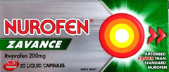 Nurofen Zavance Liquid Capsules 20's issues