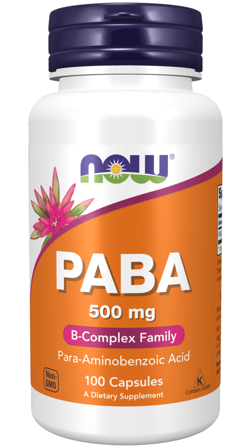 Now PABA 500 mg 100 Capsules