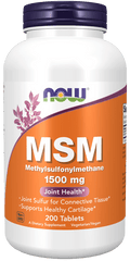 Now MSM 1500 mg 200 Tablets