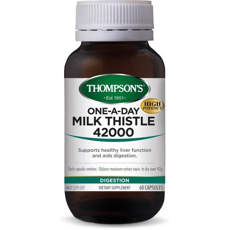 Thompsons One-A-Day Milk Thistle 42000mg Capsules 60's