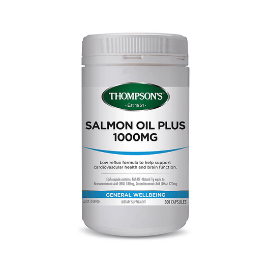 Thompsons Salmon Oil Plus 1000mg Capsules 300's
