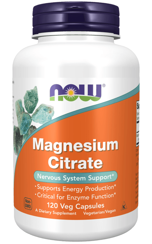 Now Magnesium Citrate 120 Veg Capsules 120