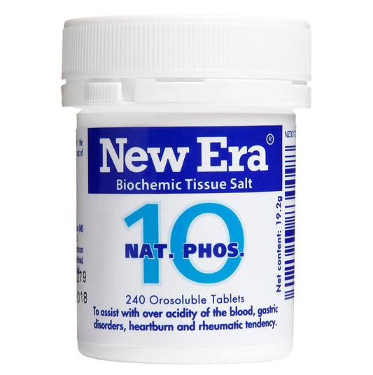 New Era Nat Phos no 10 Natural antacid 240 tablets
