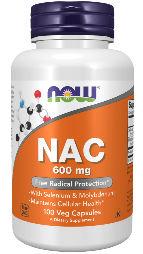 Now NAC 600 mg 100 Veg Capsules