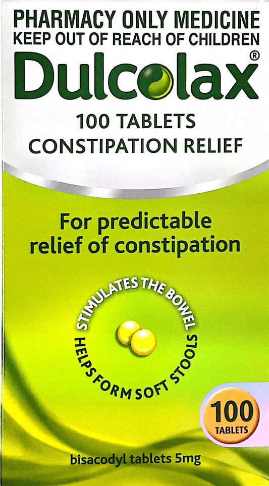 Dulcolax Constipation relief 5 mg -100 Tablets - DominionRoadPharmacy
