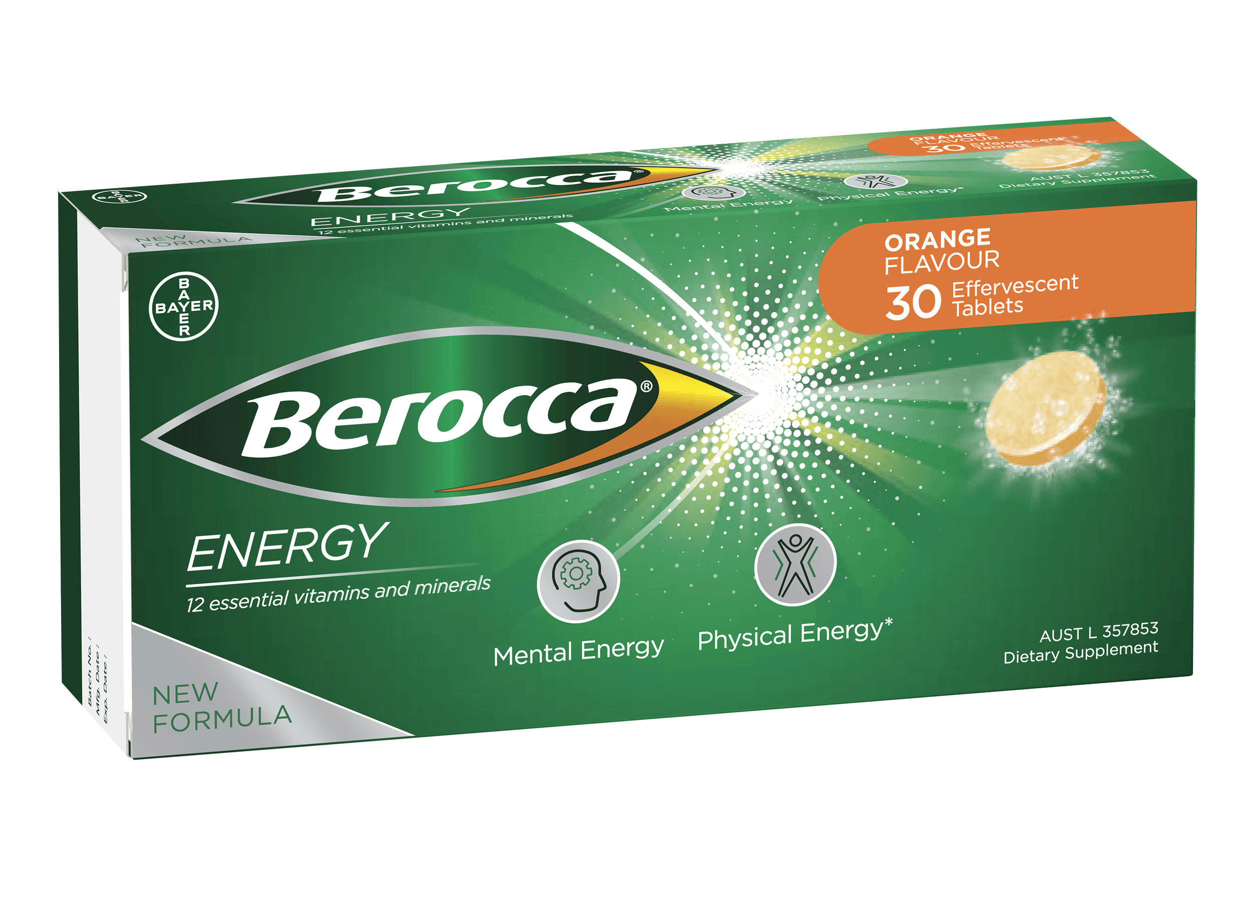 Berocca Orange Effervescent Tablets