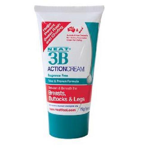 NEAT 3B ACTION CREAM 75g Tube For sweat rash and chafing.