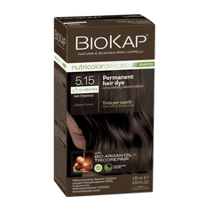 BIOKAP NUTRICOLOR DELICATO RAPID 5.15 ASH CHESTNUT PERMANENT HAIR DYE