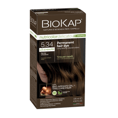 BIOKAP NUTRICOLOR DELICATO RAPID 5.34 HONEY CHESTNUT PERMANENT HAIR DYE