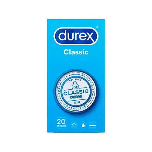 Durex Classic Condoms 20 - DominionRoadPharmacy