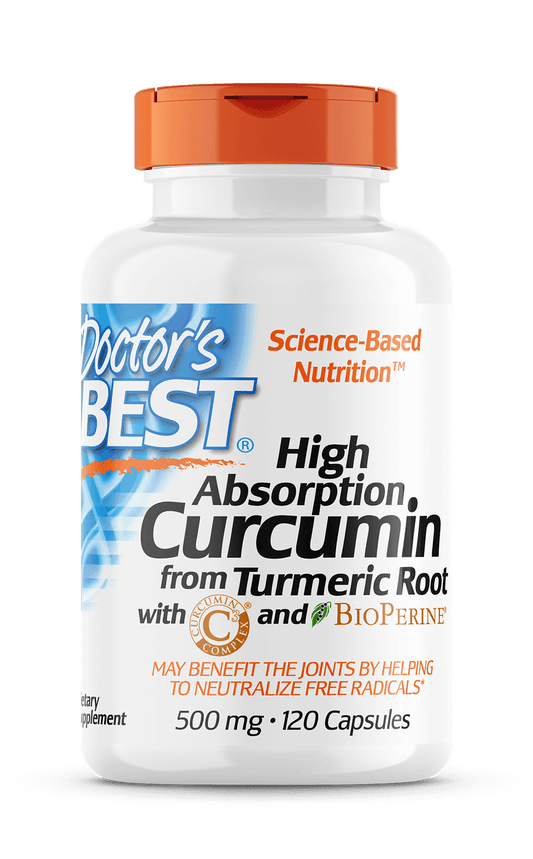 Doctor's Best High Absorption Curcumin C&sup3; with BioPerine (500mg) 120 Capsules