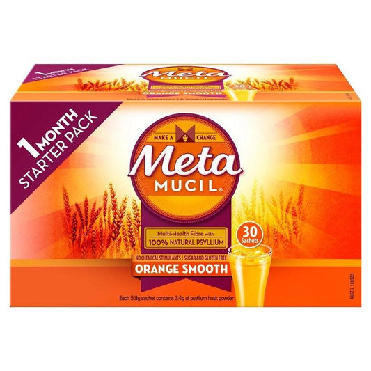Metamucil Orange Smooth 30 Sachets 1 Month Starter Pack - DominionRoadPharmacy