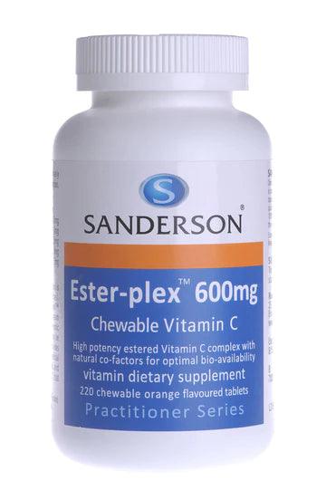 Ester-plex&reg; Vitamin C 220 Chewable Tablets (600mg)